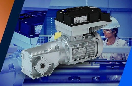 Motoreductor trifásico con variador integrado