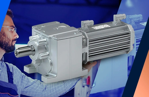 Servomotor industrial con motoreductor 