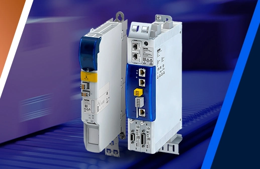 Diferentes vistas de un Servo drive Lenze para aplicaciones de alta presición.